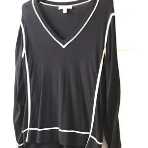 NEW Michael Kors V Neck Lined Sweater